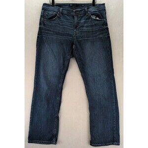 BKE Tyler Jeans Straight Bootcut Medium Wash Stretch Denim Casual Men's Sz 38x32